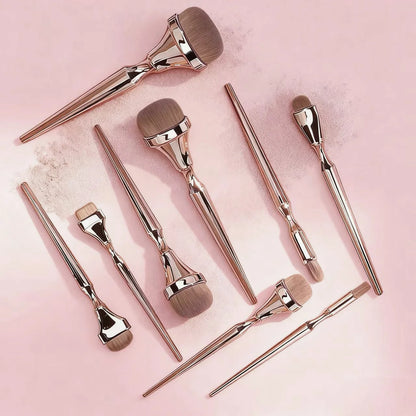 Zynerae Powder Blush & Blending Brush Set – Professional Makeup Tools with Bag.