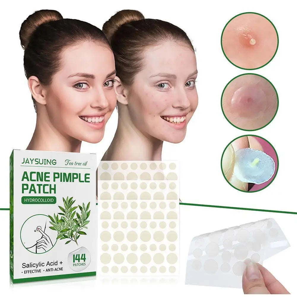 Invisible Hydrocolloid Acne Patch With Tea Tree Oil. 144 pcs.