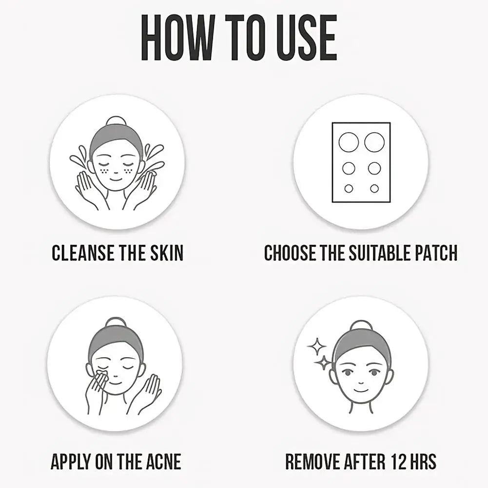 Cute Panda Hydrocolloid Acne Pimple Patch Invisible Stickers for Face Treatment Skin Care Tool