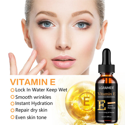 Vitamin E Brightening Face Serum | Pore Minimising, Anti-Ageing & Whitening Essence