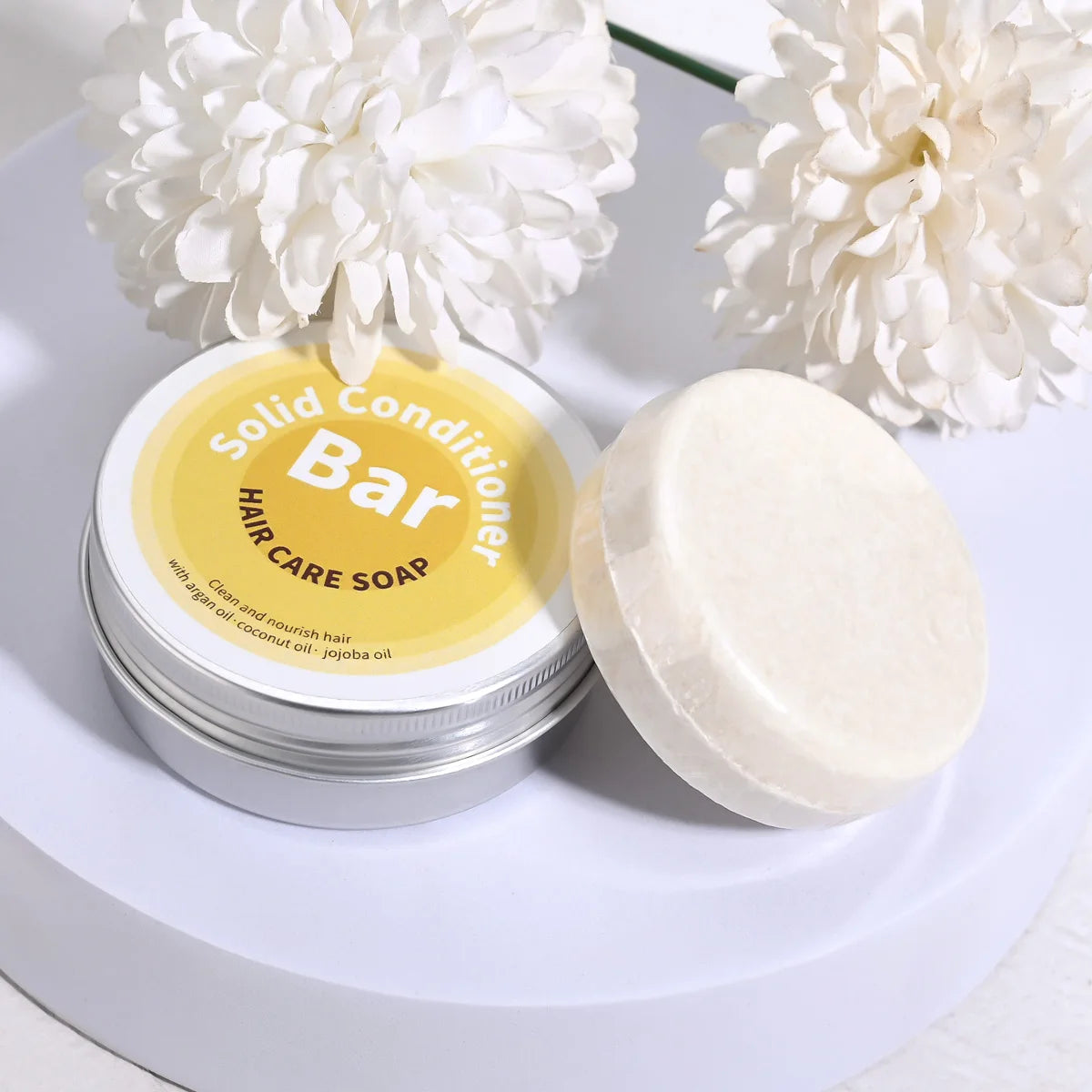 Zynerae Plant Essential Oil Hair Conditioner Bar — Argan, Coconut & Jojoba Nourishing Care