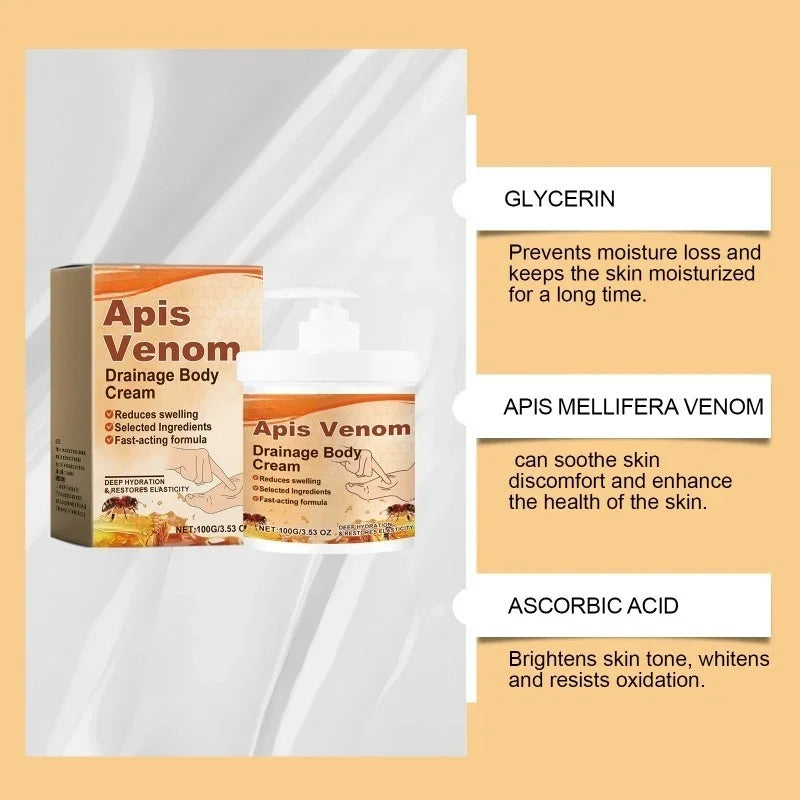 Zynerae Bee Venom Body Cream — Hydrating, Moisturizing & Soothing Daily Body Care