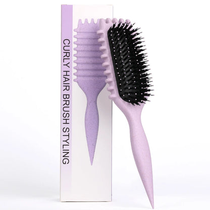 Zynerae Curly Hair Styling Brush — Curl Shaping & Detangling.