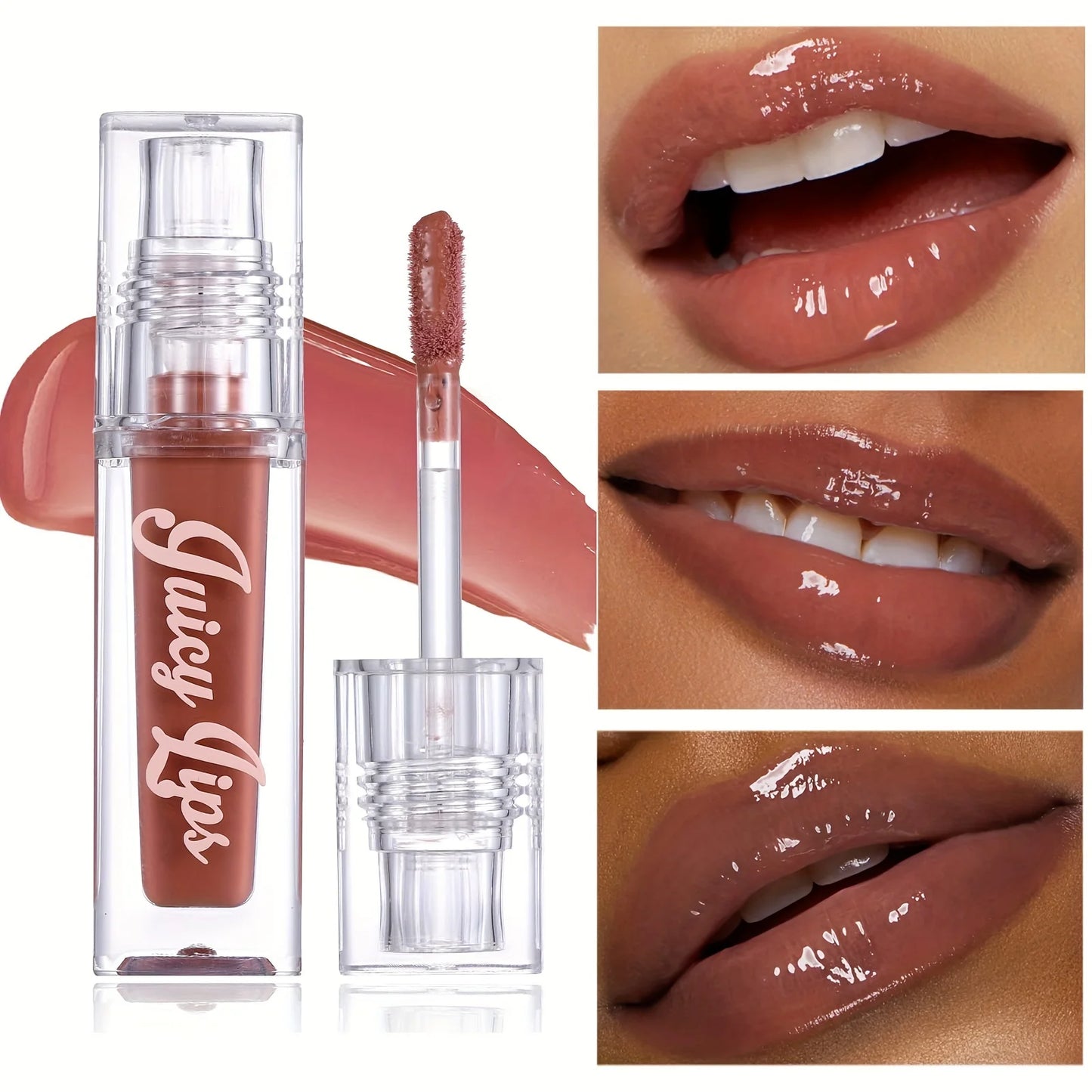 Zynrae Crystal Lip Oil – Hydrating & Plumping Gloss