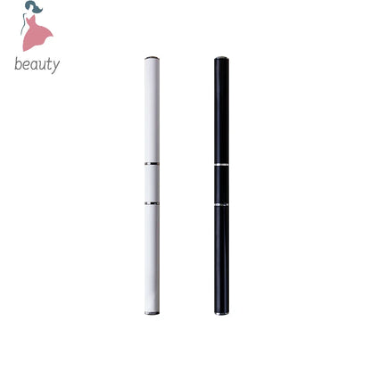 Zynerae Dual-Ended Eyebrow Brush — Angled & Spoolie with Protective Lid.