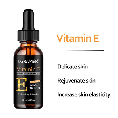 Vitamin E Brightening Face Serum | Pore Minimising, Anti-Ageing & Whitening Essence