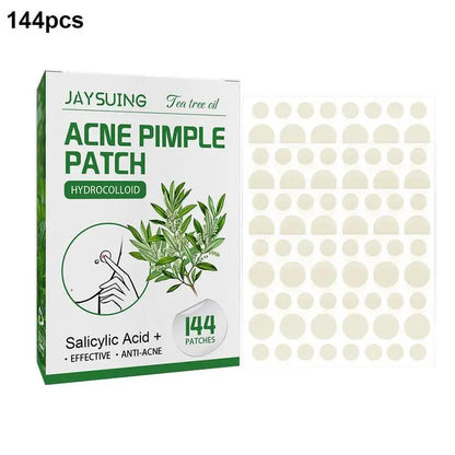 Invisible Hydrocolloid Acne Patch With Tea Tree Oil. 144 pcs.