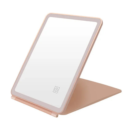 Vanity Makeup Mirror Portable LED Lighted Travel Touch Screen Dimming