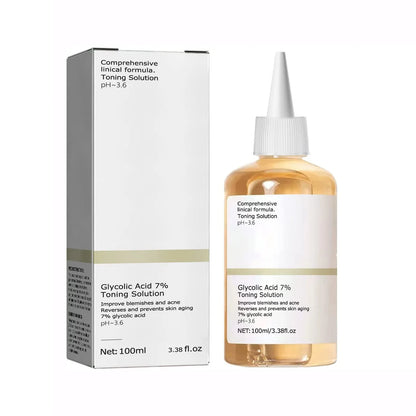 Zynerae Glycolic Acid Toning Solution – Acne Care and Hydration.