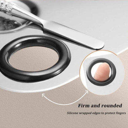 Zynerae Stainless Steel Makeup Mixing Palette with Spatula.