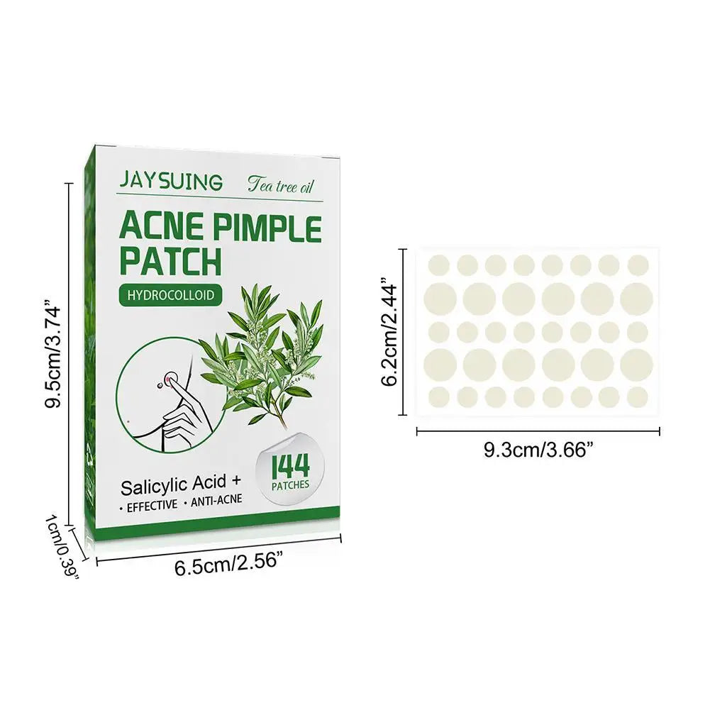 Invisible Hydrocolloid Acne Patch With Tea Tree Oil. 144 pcs.