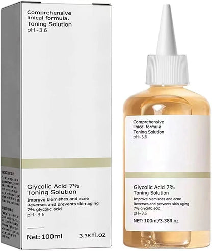 Zynerae Glycolic Acid Toning Solution – Acne Care and Hydration.