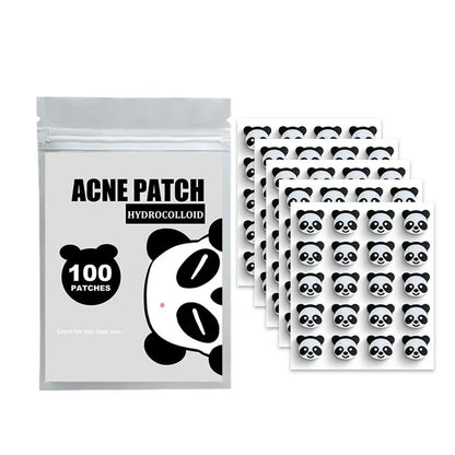Cute Panda Hydrocolloid Acne Pimple Patch Invisible Stickers for Face Treatment Skin Care Tool