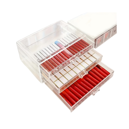Zynerae 3/5-Tier Clear Acrylic Cosmetic Organizer – Dustproof Vanity Storage.