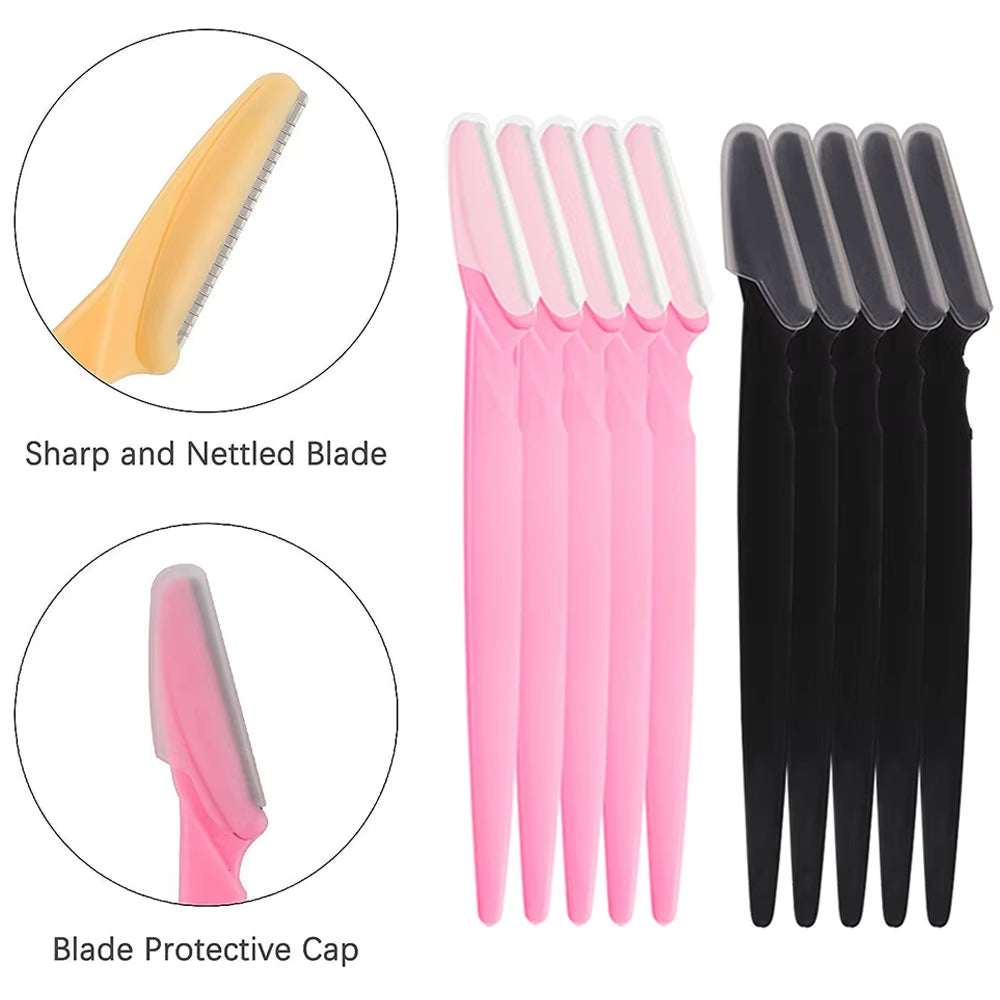 15pcs Eyebrow Razors for Women — Facial Shaving & Dermaplaning Tools