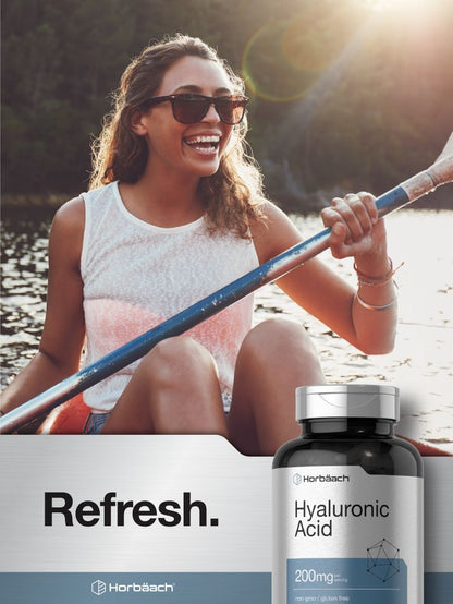 Hyaluronic Acid Capsules | 200 Mg | 150 Count | Non-Gmo | by Horbaach