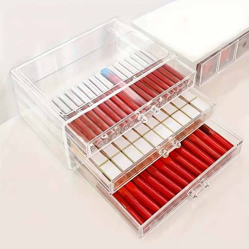 Zynerae 3/5-Tier Clear Acrylic Cosmetic Organizer – Dustproof Vanity Storage