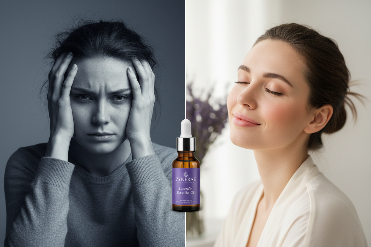 Before and After Lavender Aromatherapy