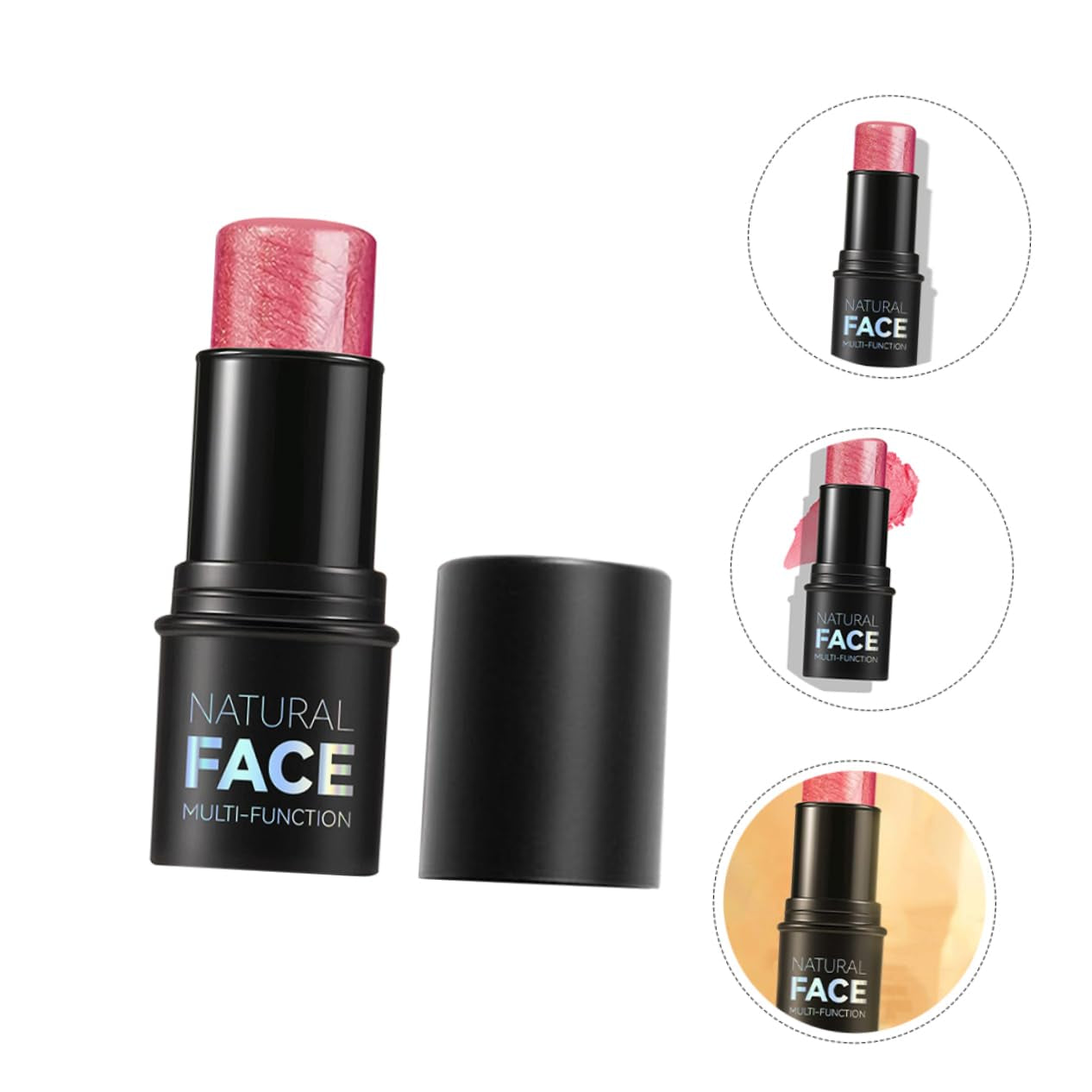 Highlighter Makeup Stick for Face Portable Highlighter Pen Natural Finish for Glow Makeup Tool