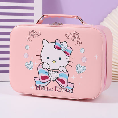 Zynerae Kuromi Makeup Bag — Large-Capacity Travel Cosmetic Organizer.