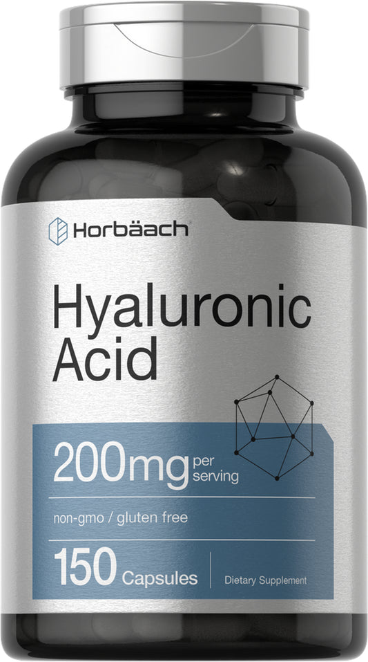 Hyaluronic Acid Capsules | 200 Mg | 150 Count | Non-Gmo | by Horbaach