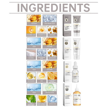 Acne Care Kit Brightening Skin Tone Fade Acne Scars Improving Skin Texture Deeply Moisturizing the Skin Facial Skincare Products