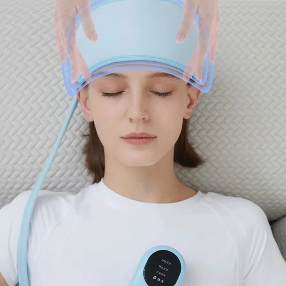 Air Pressure Head Massager — Electric Headband with Heat & Migraine Relief