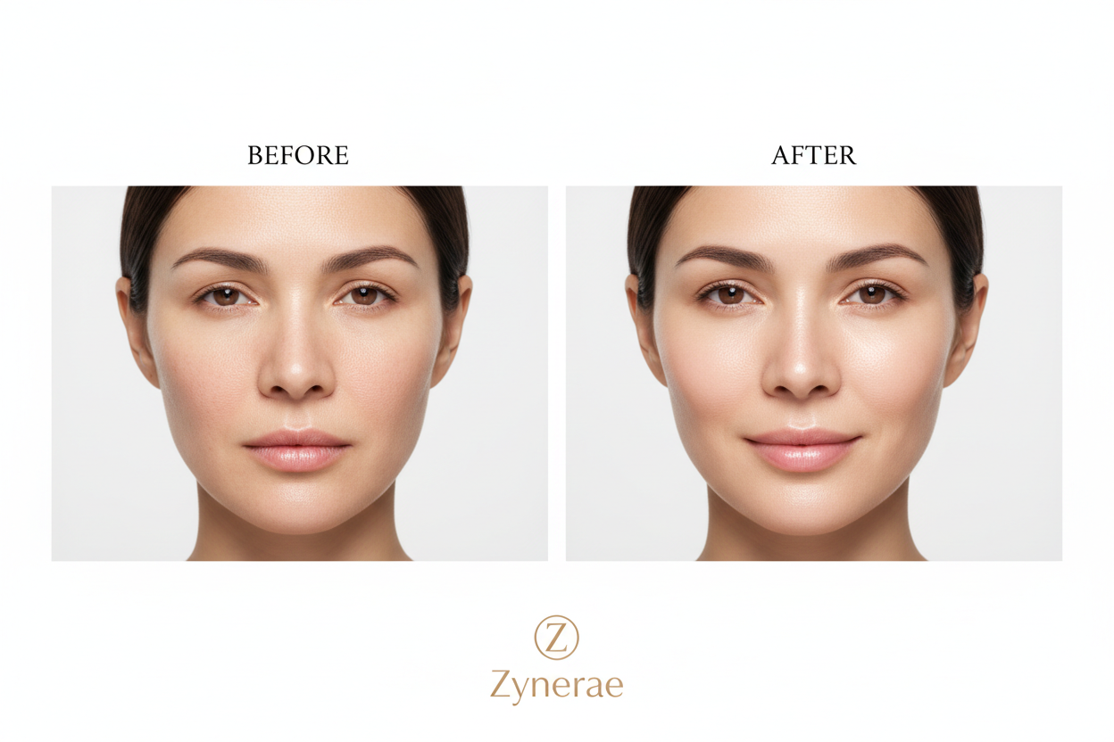 Zynerae Snail Mucin Repair Serum – Before & After Comparison