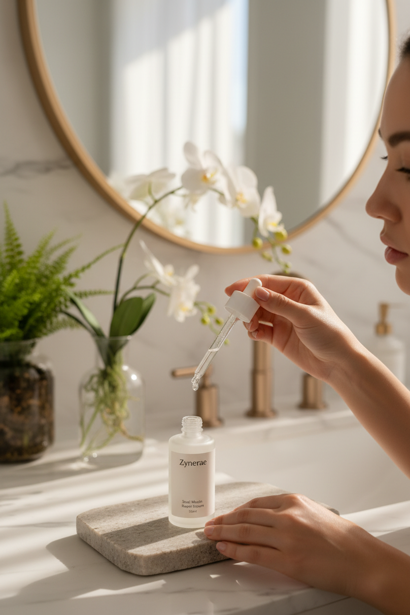 Zynerae Snail Mucin Repair Serum – Usage Application