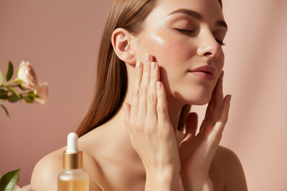 Step 3 - Massage Zynerae Face Serum into face and neck