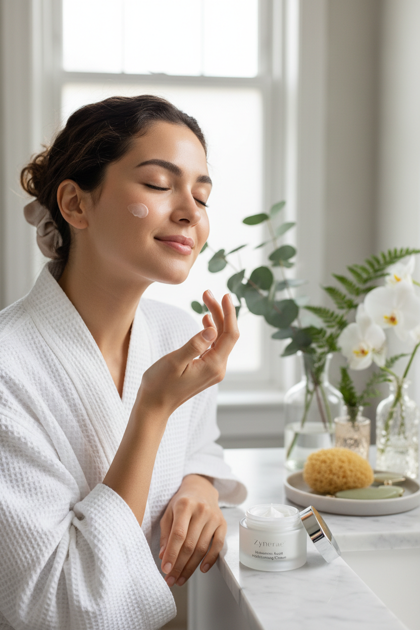 Zynerae Hyaluronic Acid Moisturising Cream – Usage Application