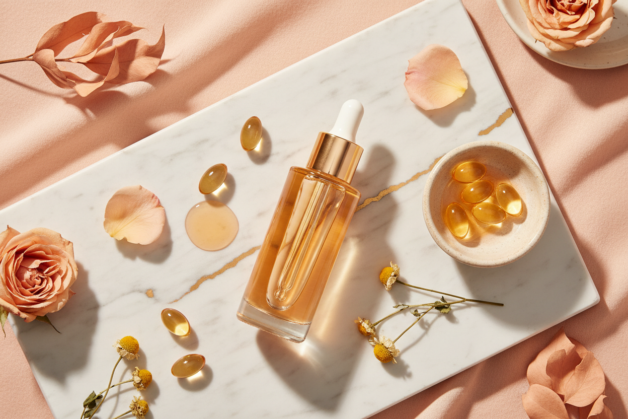 Vitamin E Facial Essence - Moisturising & Anti-Wrinkle Skin Oil by Zynerae