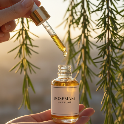 Rosemary Hair Oil dropper close-up