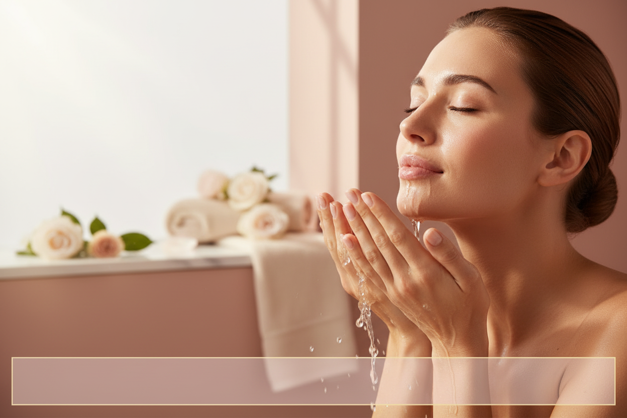 Step 1 - Cleanse your face before applying Zynerae Face Serum