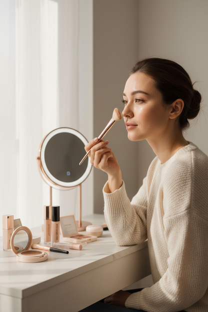 Zynerae 3D Nose Shadow Brush – Usage for Contouring