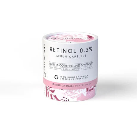 Retinol Anti-Aging Night Serum with Hyaluronic Acid – 30 Capsules