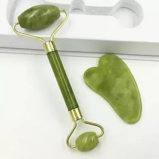 Jade Roller & Gua Sha Set – Facial and Lifting Tool.