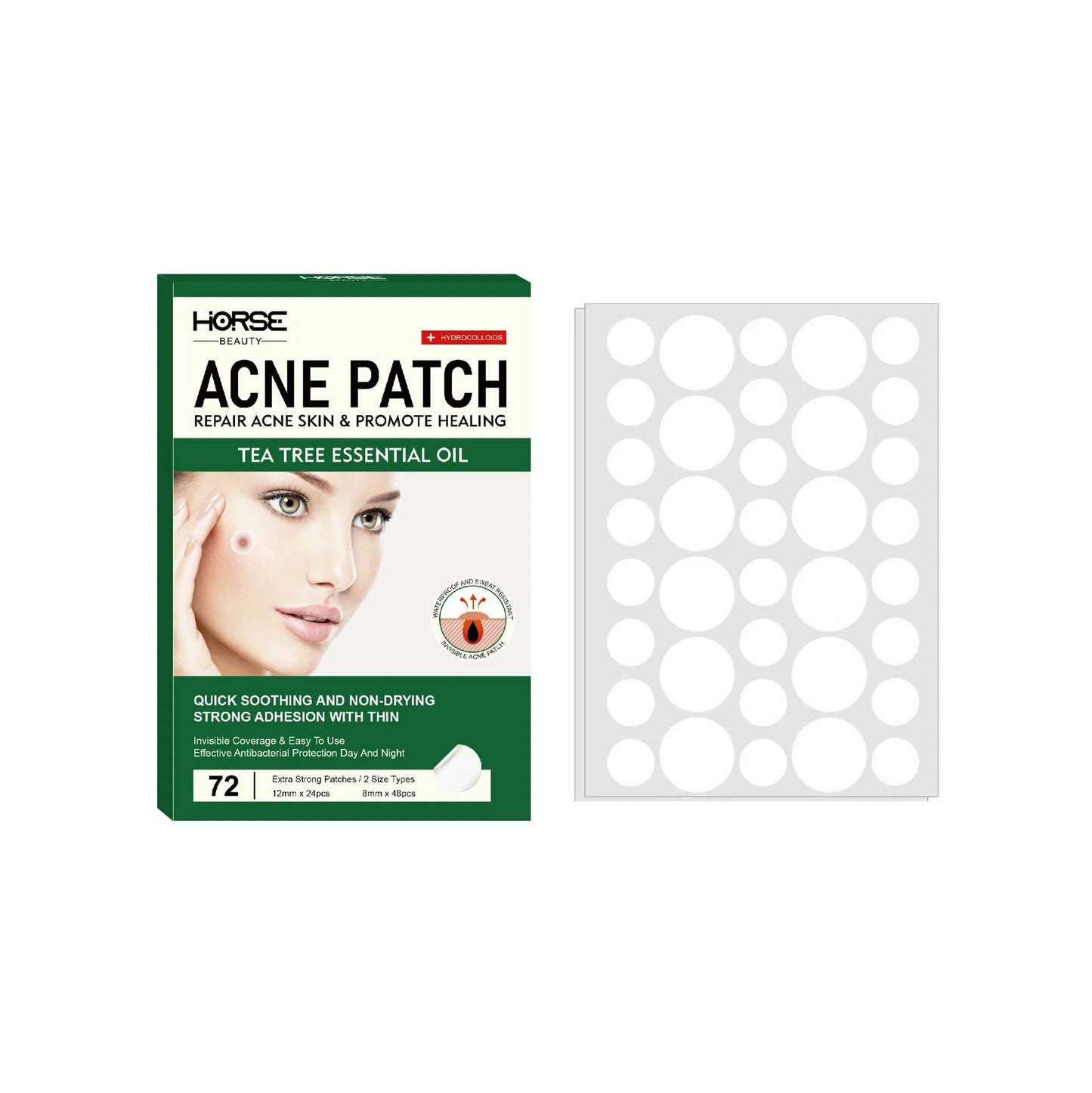 Zynrae Colorful Acne Patches – Multi-Size Pimple Stickers