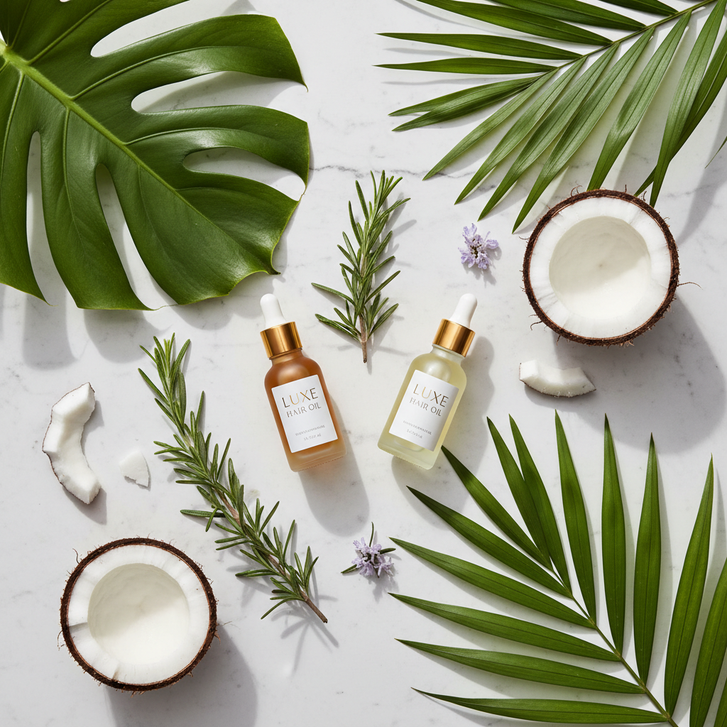 Rosemary & Coconut Hair Oil Hero