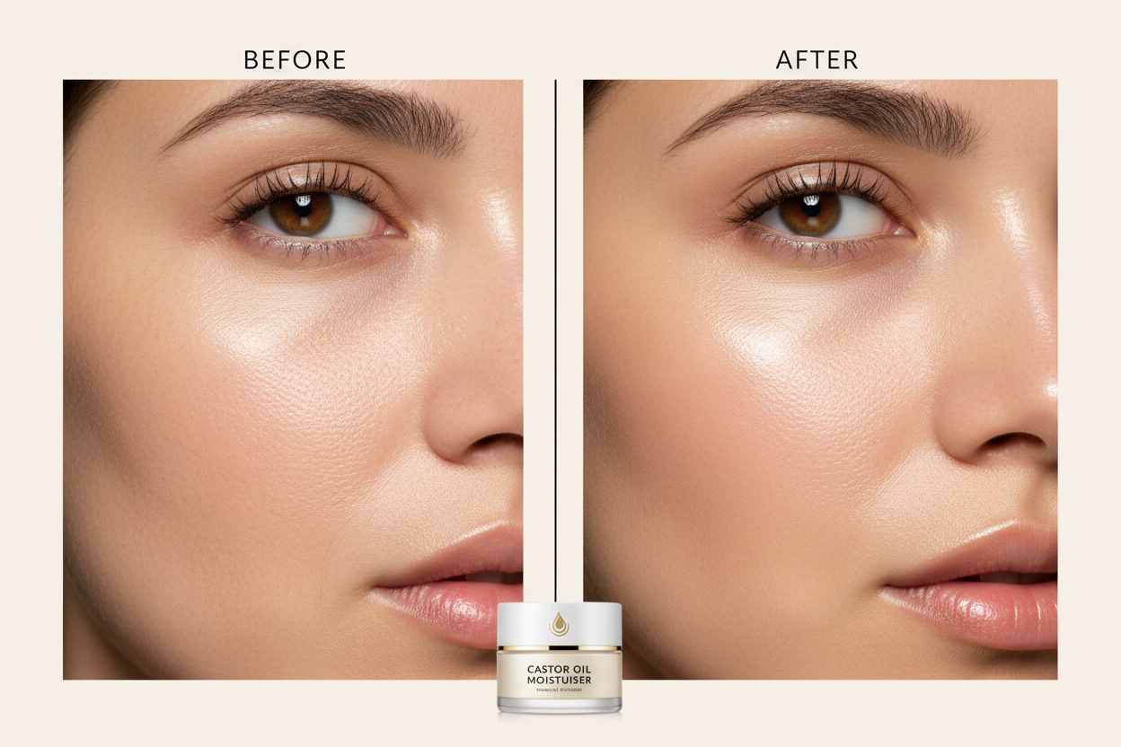Skin before and after
