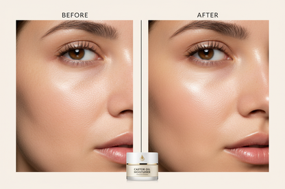 Skin before and after